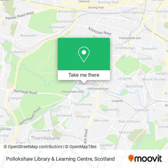 Pollokshaw Library & Learning Centre map