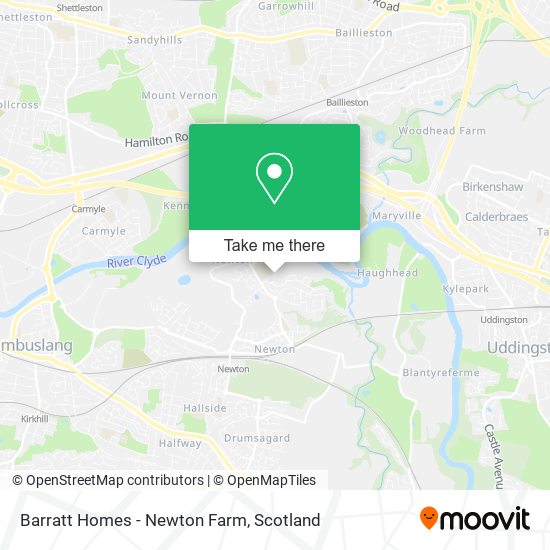 Barratt Homes - Newton Farm map