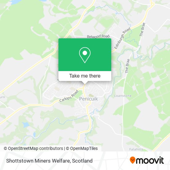 Shottstown Miners Welfare map