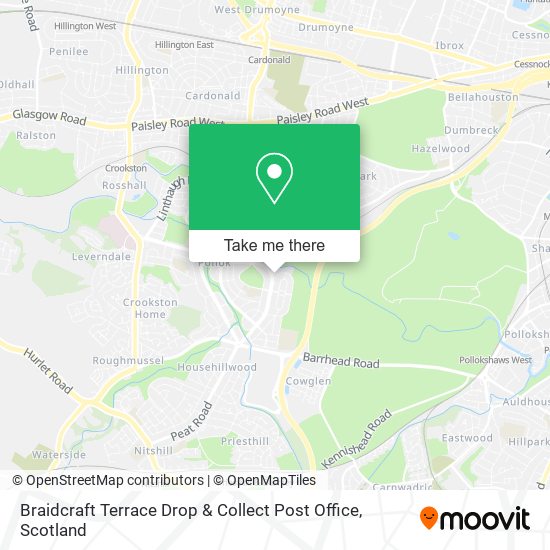 Braidcraft Terrace Drop & Collect Post Office map