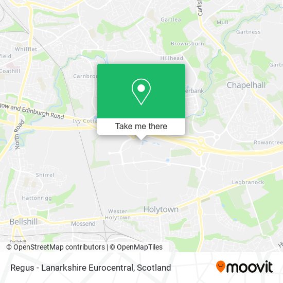Regus - Lanarkshire Eurocentral map