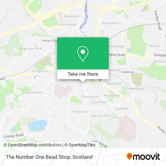 The Number One Bead Shop map