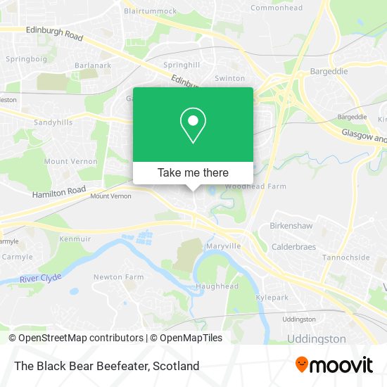 The Black Bear Beefeater map