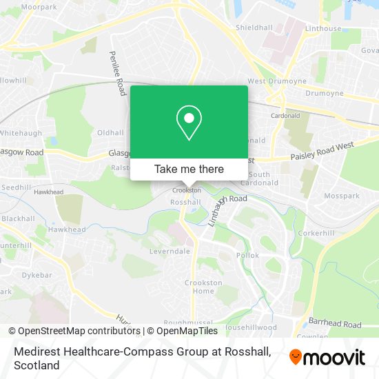 Medirest Healthcare-Compass Group at Rosshall map
