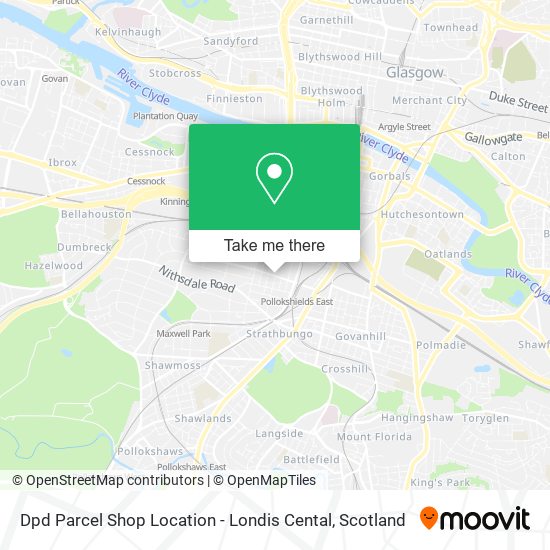 Dpd Parcel Shop Location - Londis Cental map