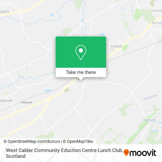 West Calder Community Eduction Centre Lunch Club map