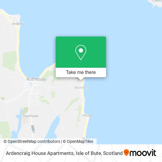 Ardencraig House Apartments, Isle of Bute map