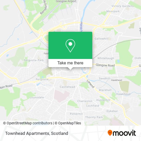 Townhead Apartments map