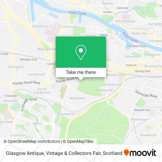 Glasgow Antique, Vintage & Collectors Fair map