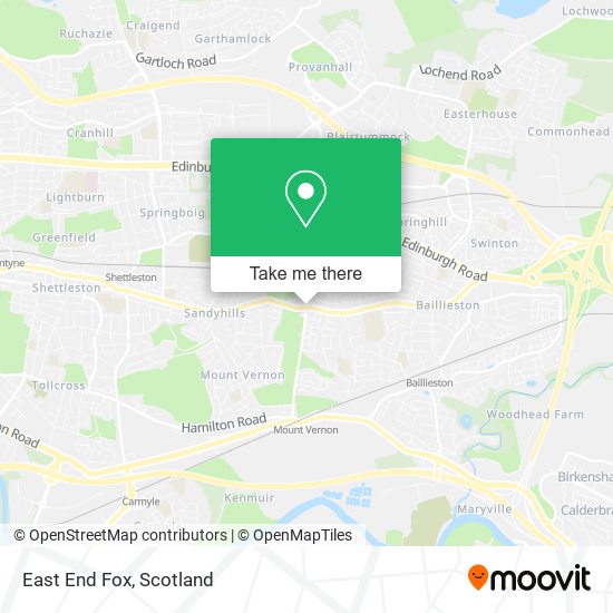 East End Fox map