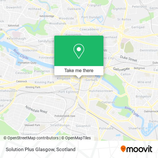 Solution Plus Glasgow map