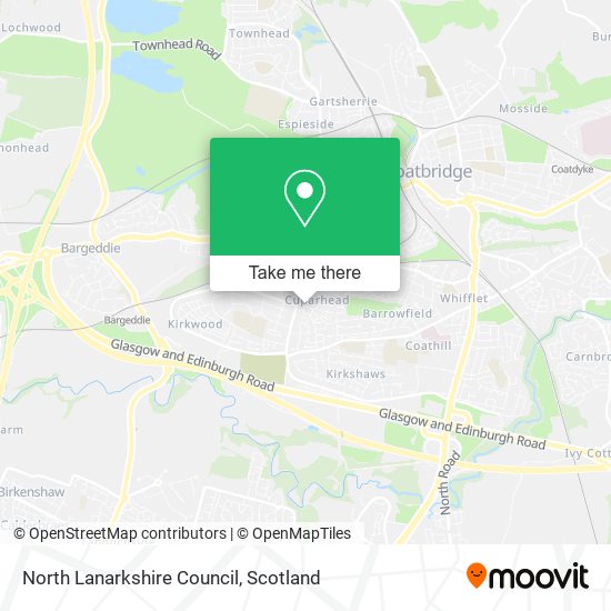 North Lanarkshire Council map