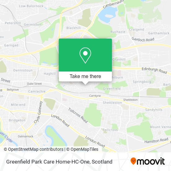 Greenfield Park Care Home-HC-One map