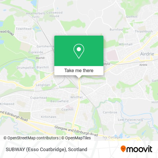 SUBWAY (Esso Coatbridge) map