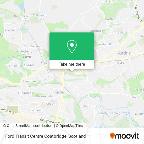 Ford Transit Centre Coatbridge map