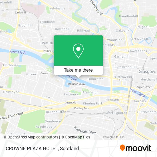 CROWNE PLAZA HOTEL map