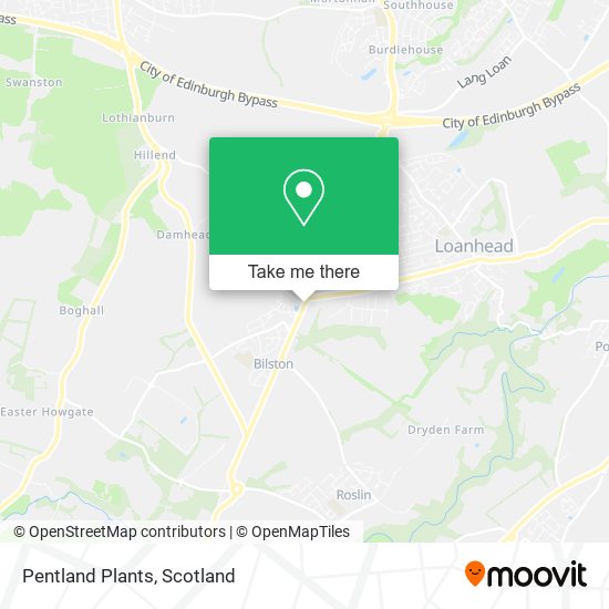 Pentland Plants map