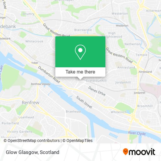 Glow Glasgow map