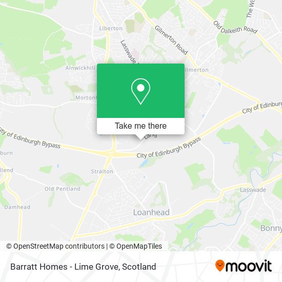Barratt Homes - Lime Grove map