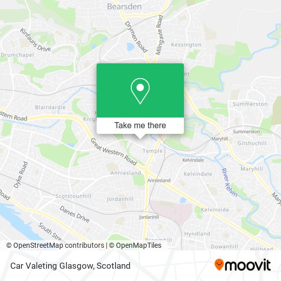 Car Valeting Glasgow map