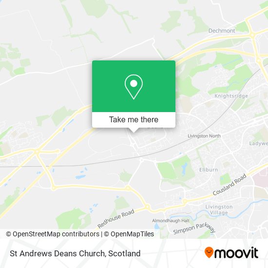 St Andrews Deans Church map