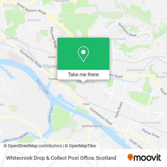 Whitecrook Drop & Collect Post Office map