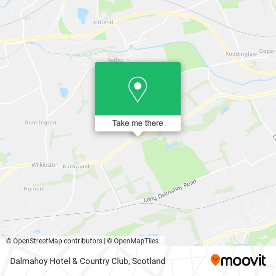 Dalmahoy Hotel & Country Club map