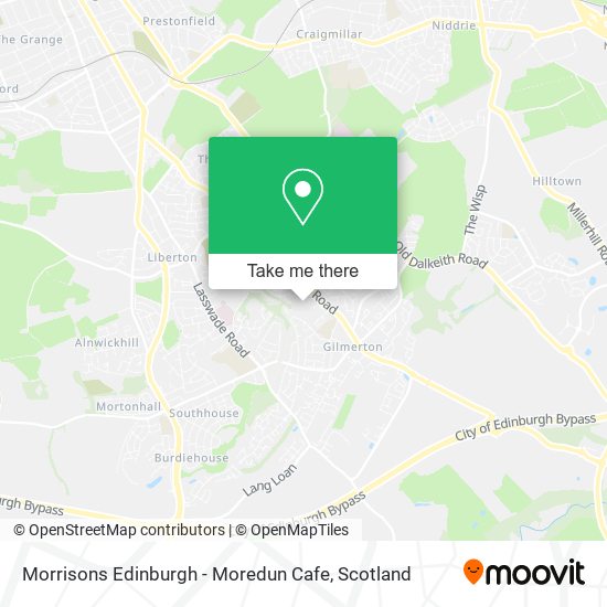 Morrisons Edinburgh - Moredun Cafe map