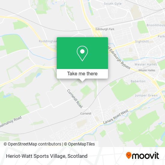 Heriot-Watt Sports Village map
