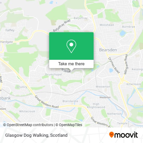 Glasgow Dog Walking map
