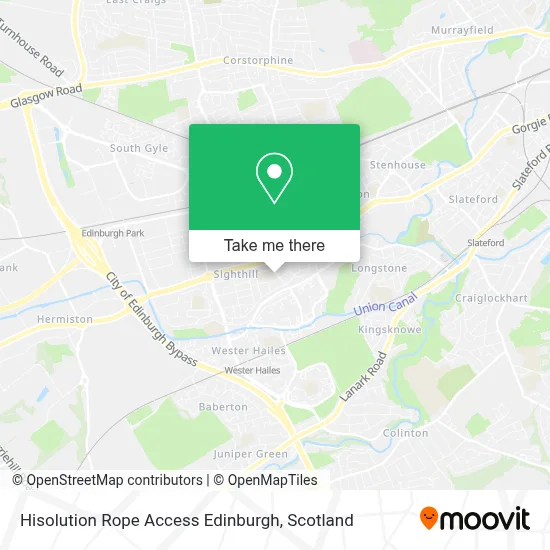 Hisolution Rope Access Edinburgh map