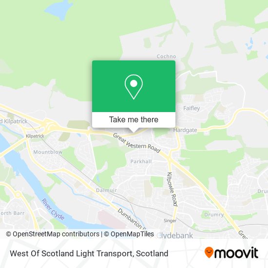 West Of Scotland Light Transport map