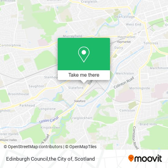 Edinburgh Council,the City of map