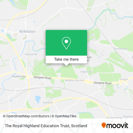The Royal Highland Education Trust map