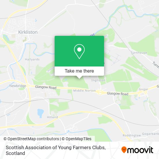 Scottish Association of Young Farmers Clubs map