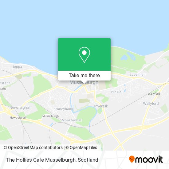 The Hollies Cafe Musselburgh map