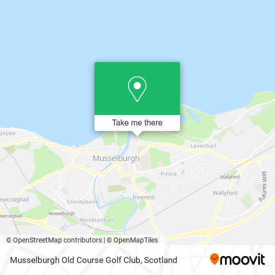 Musselburgh Old Course Golf Club map