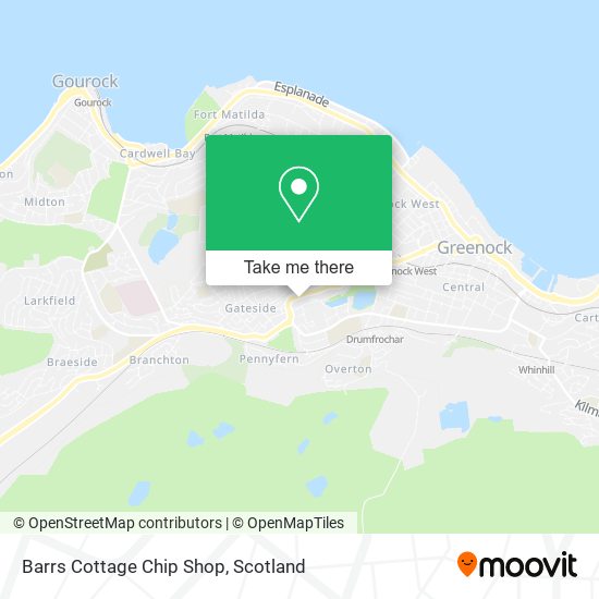 Barrs Cottage Chip Shop map