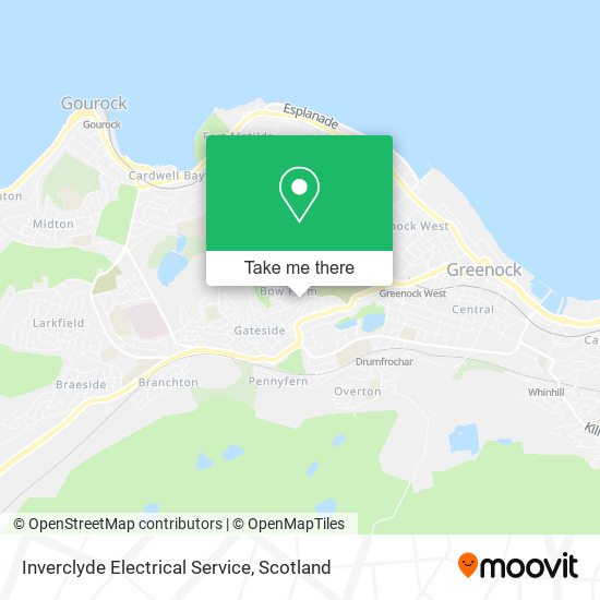 Inverclyde Electrical Service map