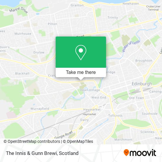 The Innis & Gunn Brewi map