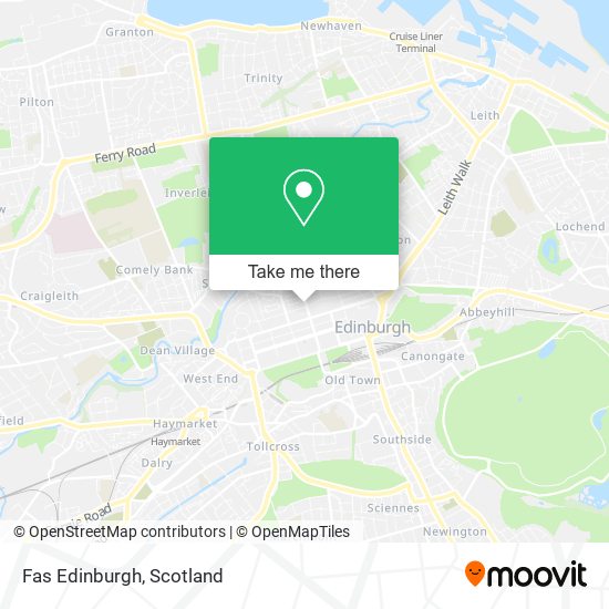 Fas Edinburgh map