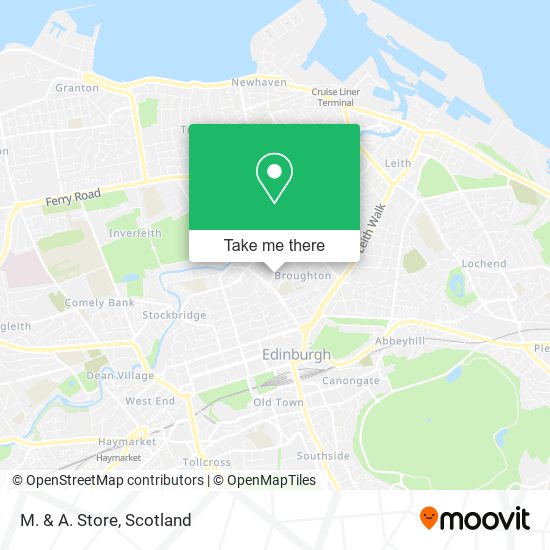 M. & A. Store map