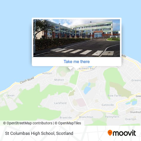 St Columbas High School map