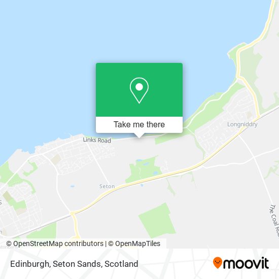 Edinburgh, Seton Sands map