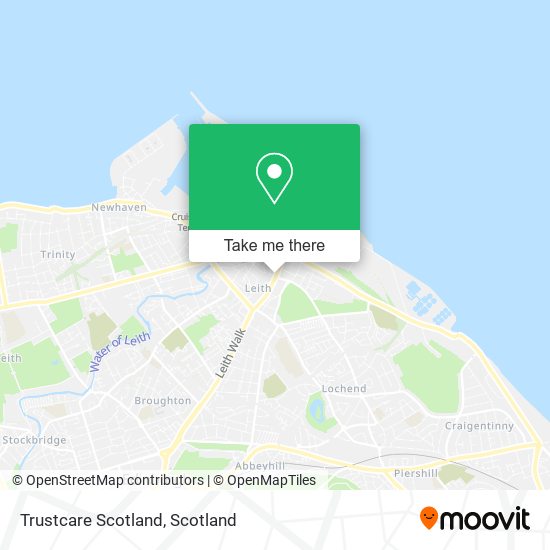 Trustcare Scotland map
