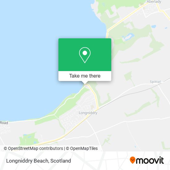 Longniddry Beach map
