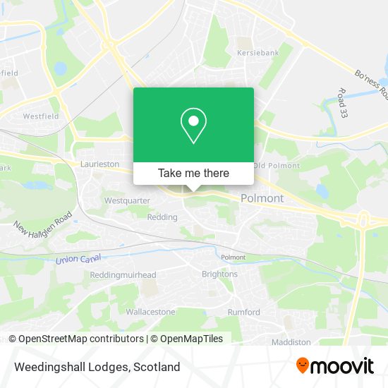 Weedingshall Lodges map