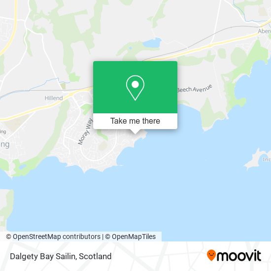 Dalgety Bay Sailin map