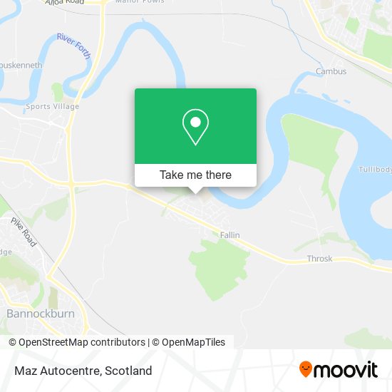 Maz Autocentre map