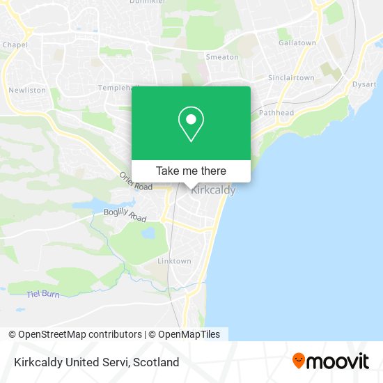 Kirkcaldy United Servi map